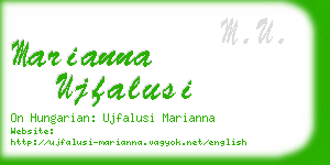 marianna ujfalusi business card